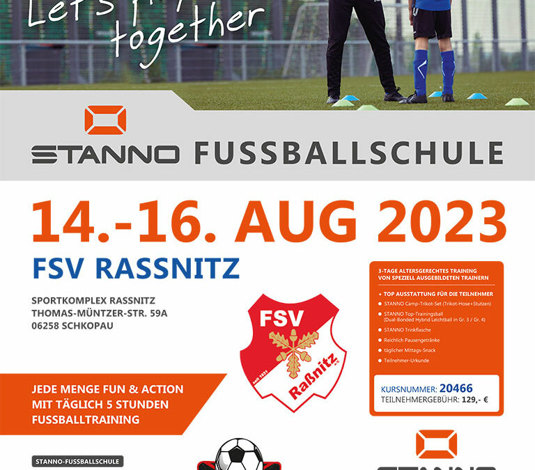 Stanno Fußballschule vom 14-16.08.2023