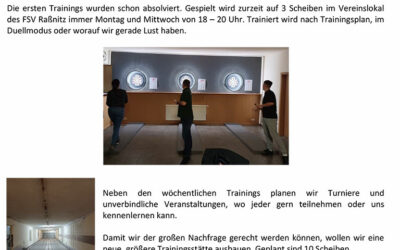 Vorstellung Dart Sektion
